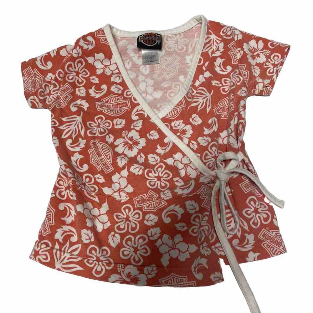 Kids Harley Davidson Hawaiian Wrap T Shirt 4t